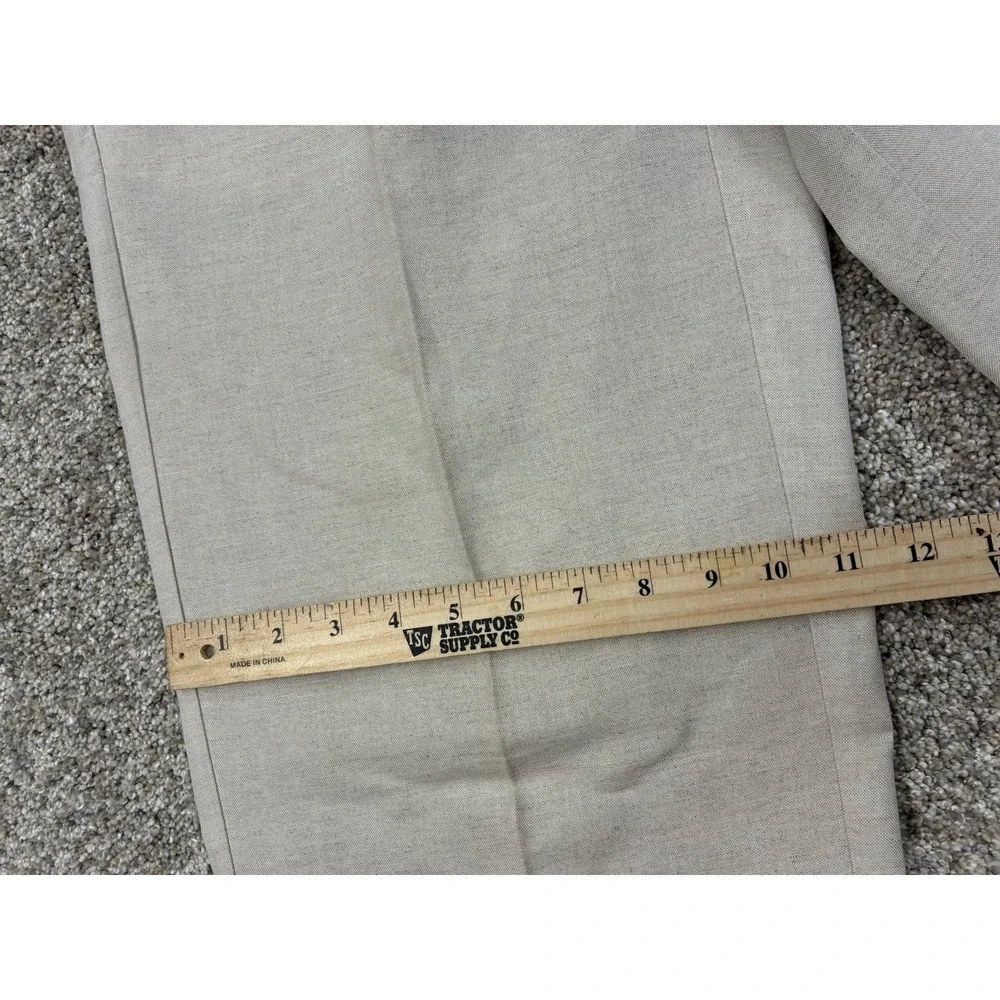 Cubavera Men's Linen Blend Casual Drawstring Pants Beige Small (28-30) #0405